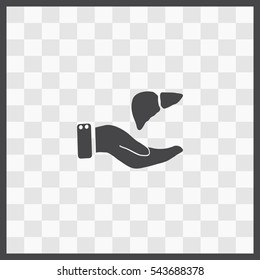 Save life vector icon. Isolated illustration. Business picture.