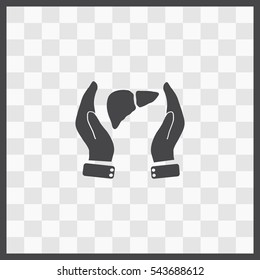 Save life vector icon. Isolated illustration. Business picture.