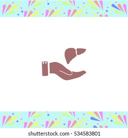Save life vector icon on white background. Isolated illustration. Business picture.
