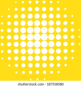     Save to a Lightbox ?           Find Similar Images     Share ?    Vector dots. White dots on yellow background  