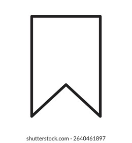 Save Line Icon Bookmark Symbol Vector