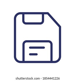 Save line icon, outline vector illustration.