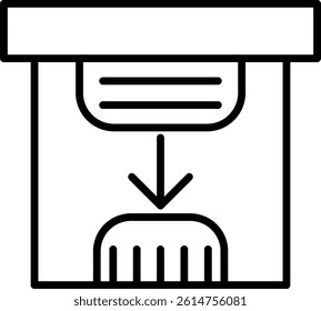 Save Line Vector Icon Design