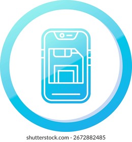 Save Line vector Icon Design