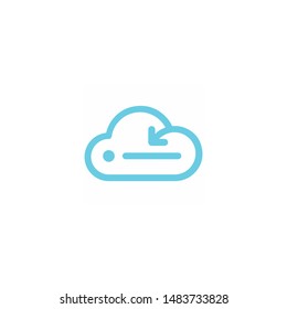 a save logo or cloud icon