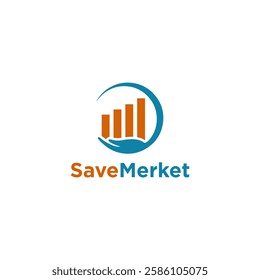 Save Market Logo Simple Business