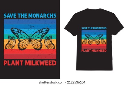 Guardar la camiseta de la mariposa monarca
