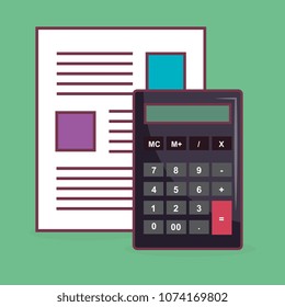 save money calculator and paper
