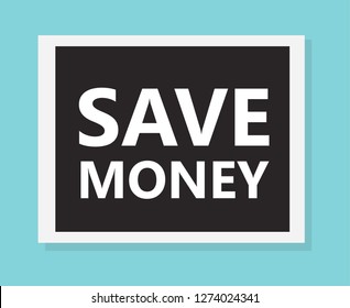 save money concpet- vector illustration