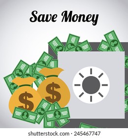 save money design, vector illustration eps10 graphic 