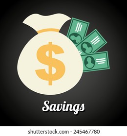 save money design, vector illustration eps10 graphic 