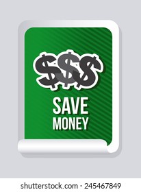 save money design, vector illustration eps10 graphic 