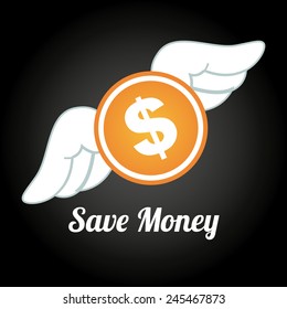 save money design, vector illustration eps10 graphic 