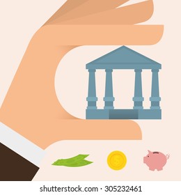 Save money design, vector illustration eps 10.