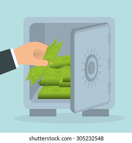 Save money design, vector illustration eps 10.