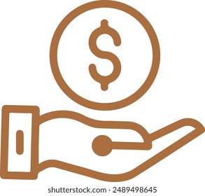 Ahorra dinero - Diseño de iconos de dólar 
