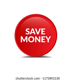 save money glossy label