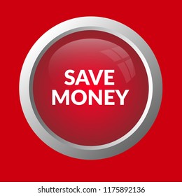 save money glossy label