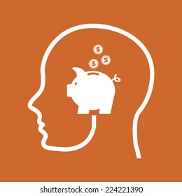 save money graphic design , vector illustration