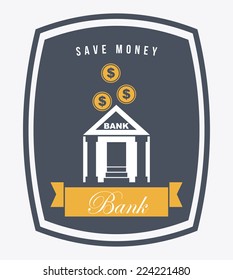 save money graphic design , vector illustration