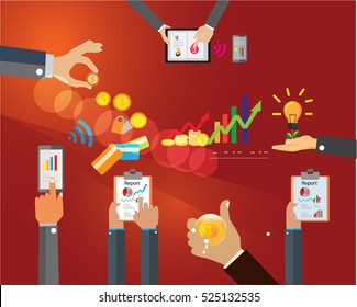 save money and hand Report graph