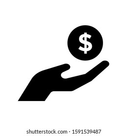 Reduce Costs Glyph Icon Clipart Image Stock Vector (Royalty Free ...