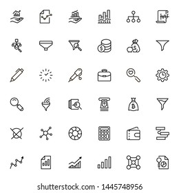 Save money icon set. Collection of high quality black outline logo for web site design and mobile apps. Vector illustration on a white background