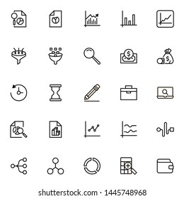 Save money icon set. Collection of high quality black outline logo for web site design and mobile apps. Vector illustration on a white background