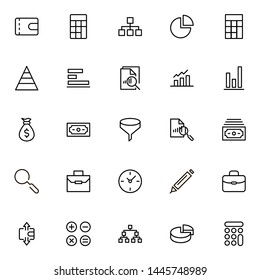 Save money icon set. Collection of high quality black outline logo for web site design and mobile apps. Vector illustration on a white background