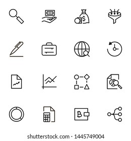 Save money icon set. Collection of high quality black outline logo for web site design and mobile apps. Vector illustration on a white background
