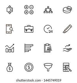 Save money icon set. Collection of high quality black outline logo for web site design and mobile apps. Vector illustration on a white background