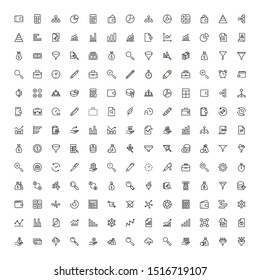 Save money icon set. Collection of high quality black outline logo for web site design and mobile apps. Vector illustration on a white background