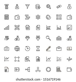 Save money icon set. Collection of high quality black outline logo for web site design and mobile apps. Vector illustration on a white background