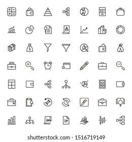 Save money icon set. Collection of high quality black outline logo for web site design and mobile apps. Vector illustration on a white background