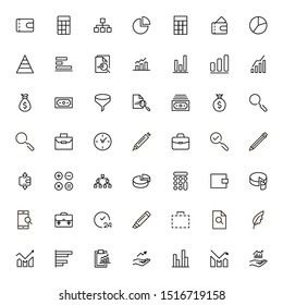 Save money icon set. Collection of high quality black outline logo for web site design and mobile apps. Vector illustration on a white background