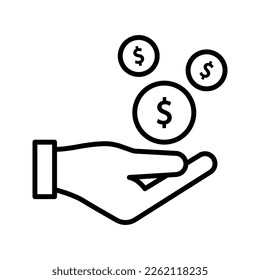Save money icon. sign for mobile concept and web design. vector illustration