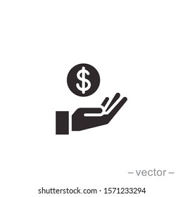 Save money icon symbol vector. on white background. eps10