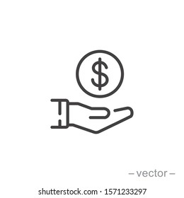 Save money icon symbol vector. on white background. eps10