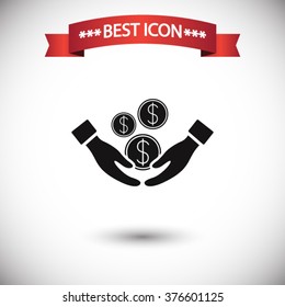 Save money icon vector