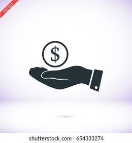 Save money icon, vector best flat icon, EPS