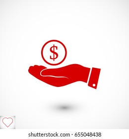 Save money icon, vector best flat icon, EPS