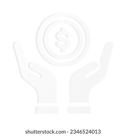 Diseño vectorial de icono Guardar dinero aislado en fondo blanco.