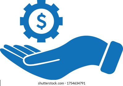 Save money icon, vector illustration. Flat design style