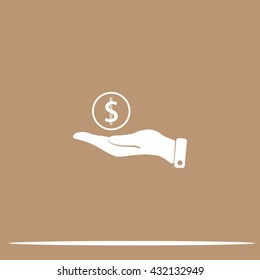 Save money icon, vector illustration.