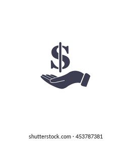 Save money icon, vector illustration. Flat design style
