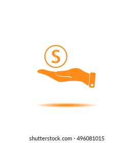 Save money icon, vector illustration.