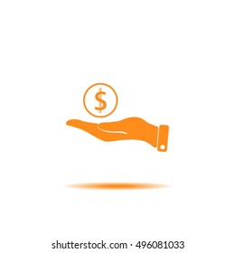 Save money icon, vector illustration.