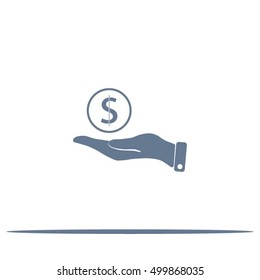 Save money icon, vector illustration.