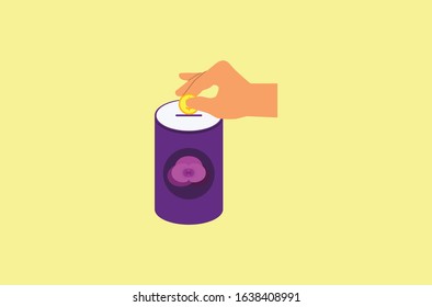 Save money into a cans