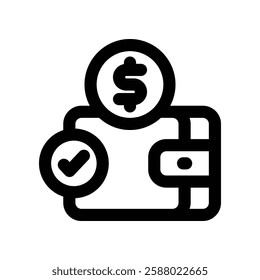 save money line icon. vector icon for your website, mobile, presentation, and logo design.